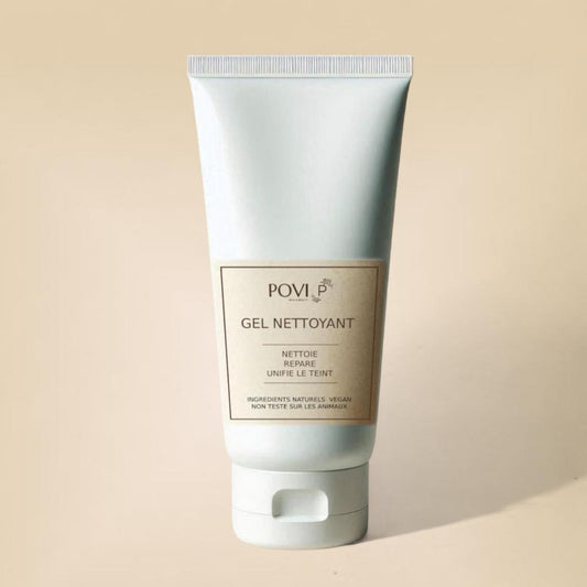 Gel nettoyant au curcuma de povi skin & beauty