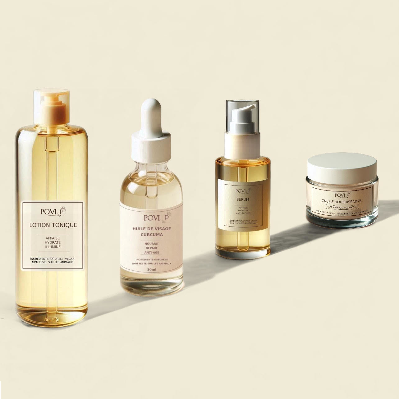 Pack illuminateur au Curcuma de Povi skin & beauty